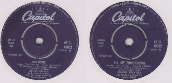 Frank Sinatra - High Hopes / All My Tomorrows