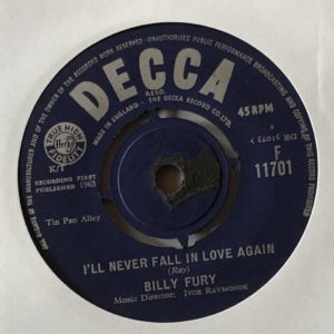 Billy Fury - I'll Never Fall In Love Again